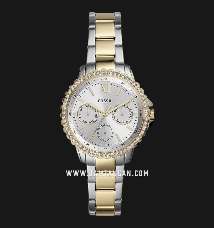Fossil Izzy ES4784 Silver Dial Dual 