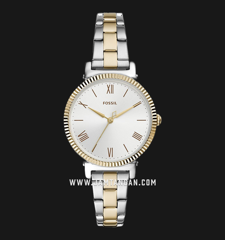 Fossil Daisy ES4792 Silver Dial Dual 