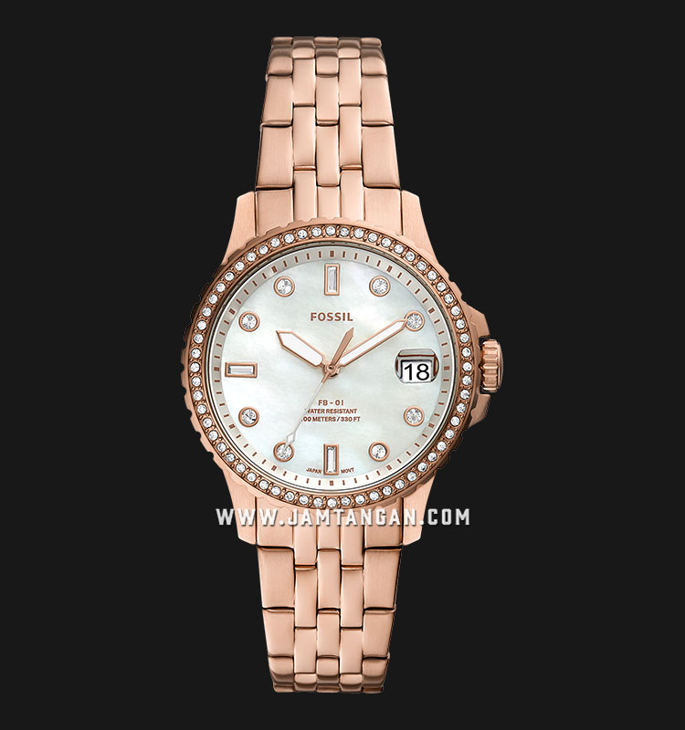 Fossil FB-01 ES4995 Ladies White Mother 