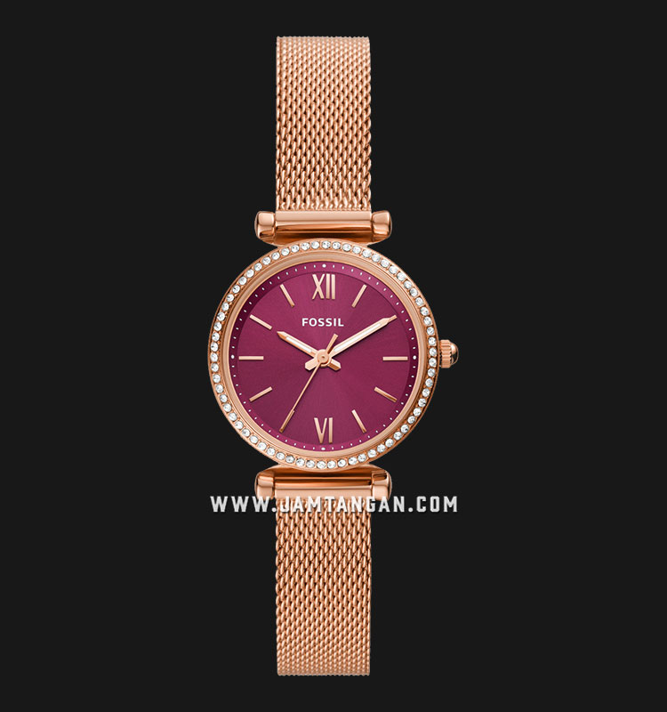 Fossil Carlie ES5011 Mini Ladies Pink 