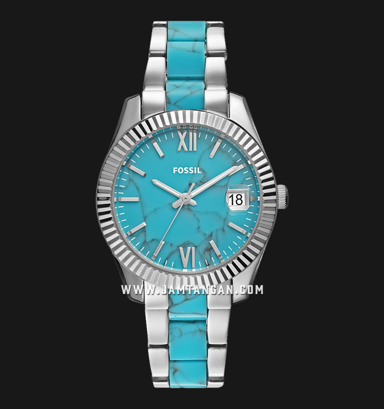 Fossil Scarlette Mini ES5077 Blue Aqua 