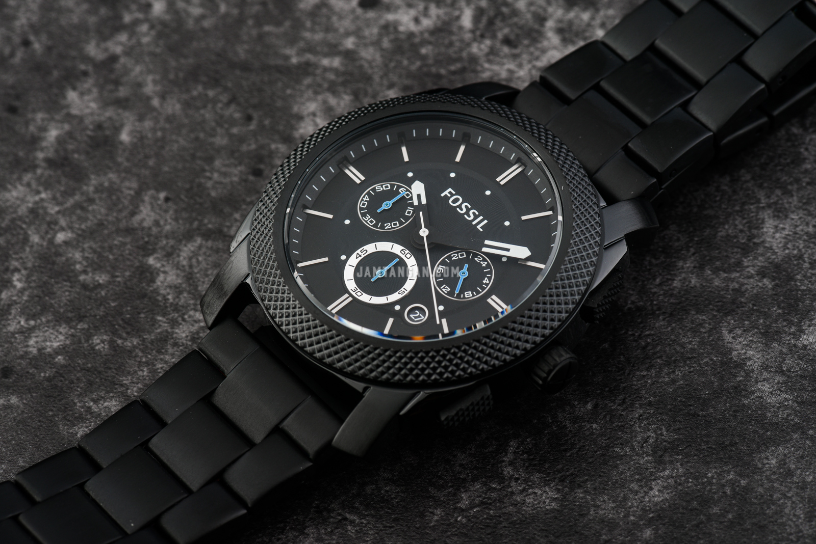 Fossil FS4552 Machine Chronograph Black Stainless Steel Machtwatch
