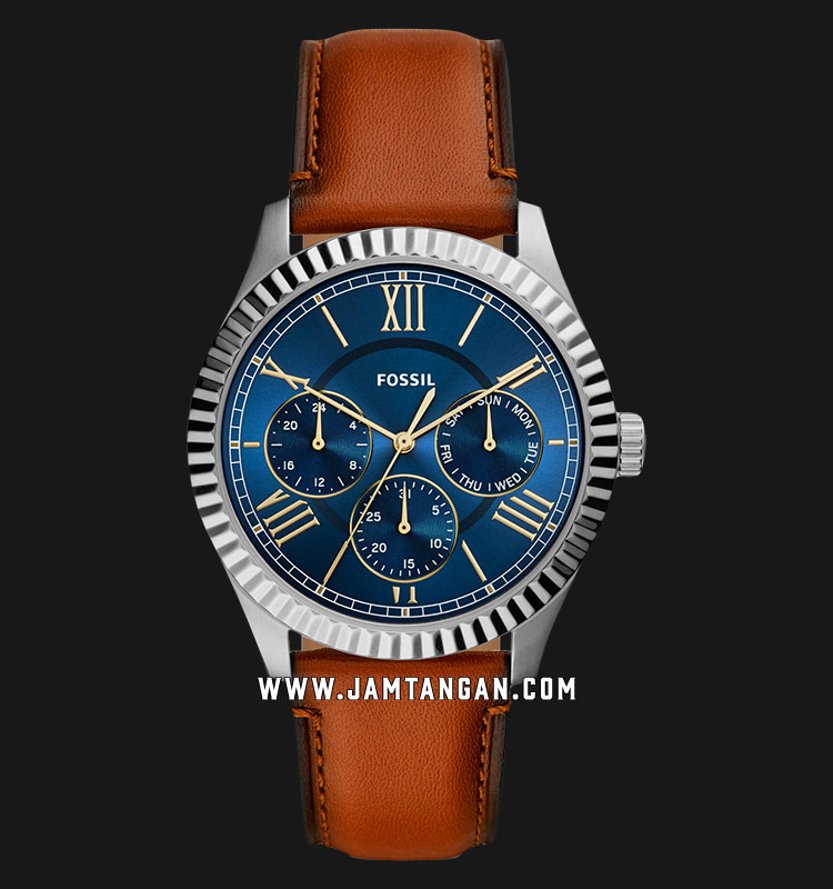 Fossil Chapman FS5634 Blue Dial Brown 