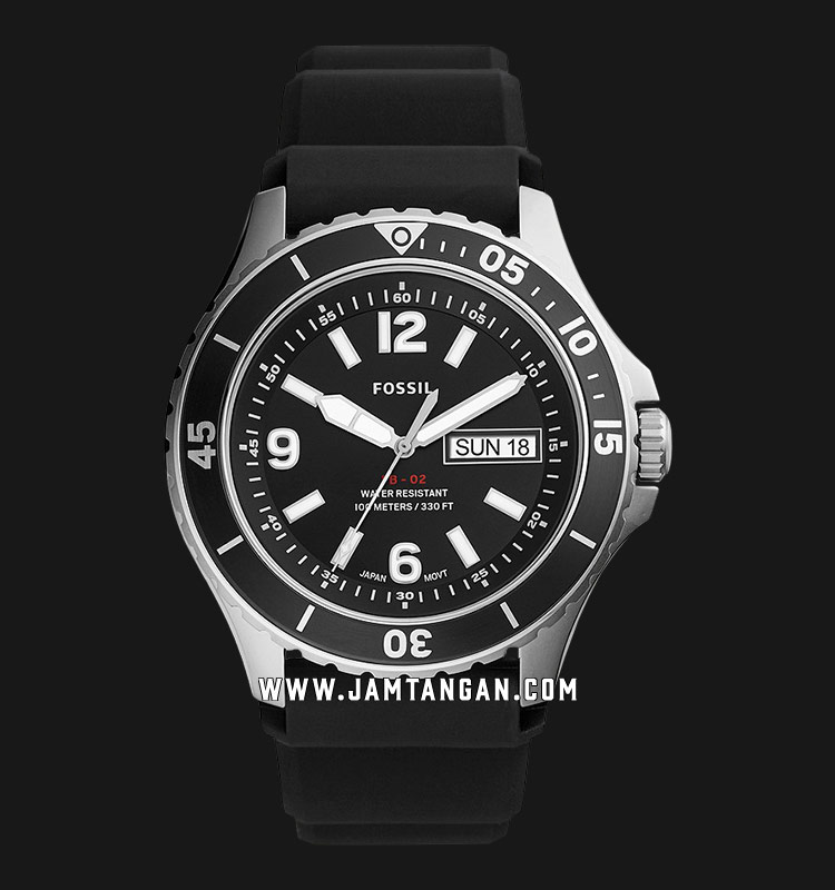 Fossil FB-02 FS5689 Black Dial Black 
