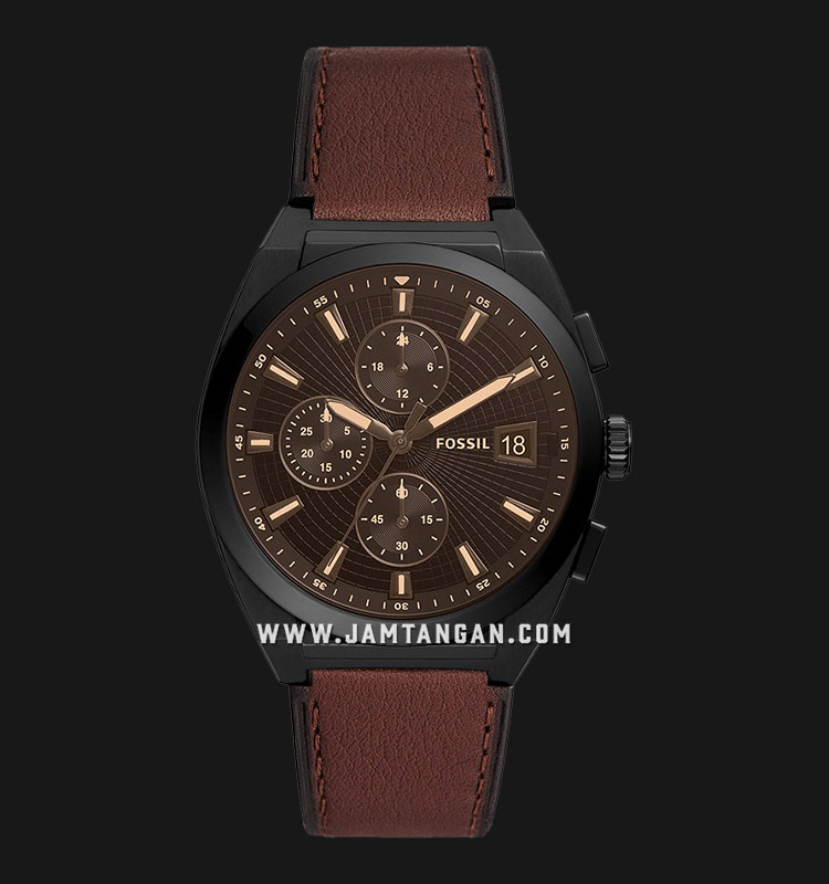Fossil Everett FS5798 Men Black Dial 