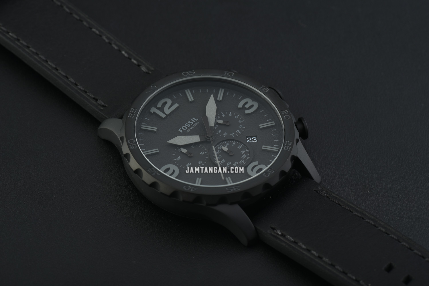 Fossil Nate JR1354 Chronograph Black 