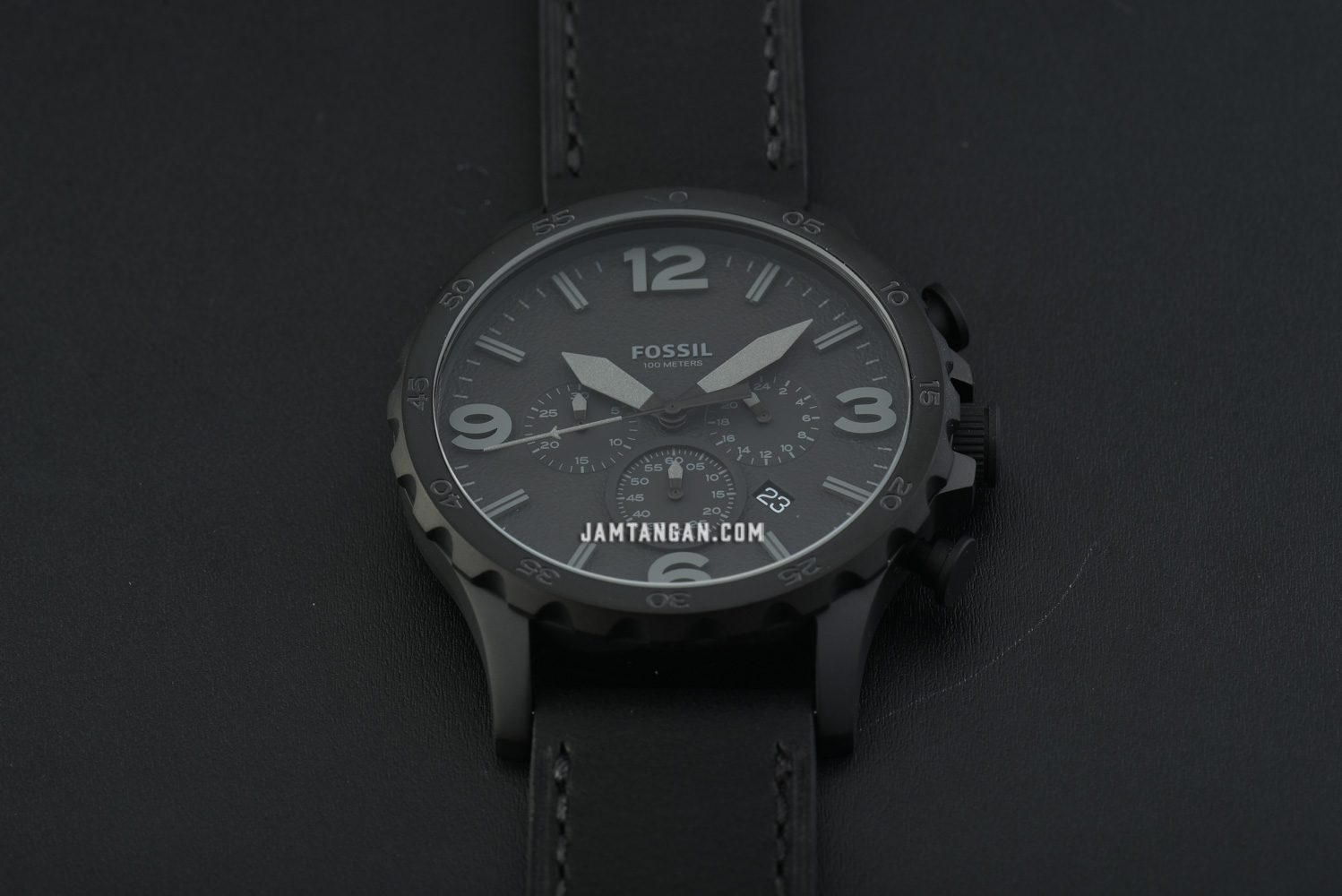Fossil Nate JR1354 Chronograph Black 