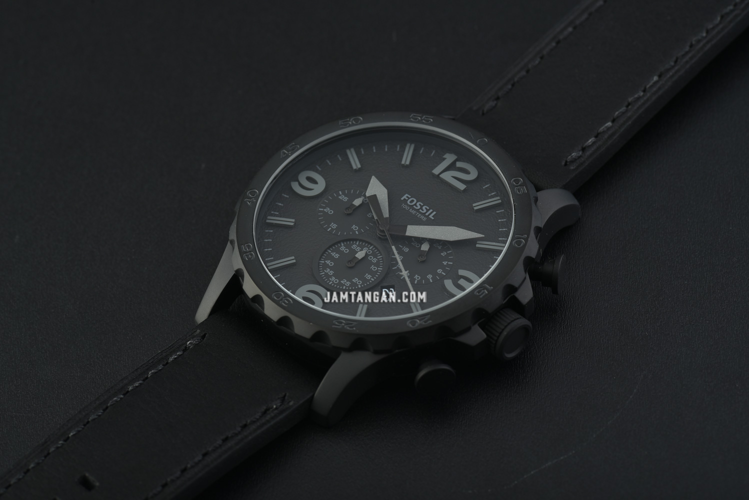 Fossil Nate JR1354 Chronograph Black 
