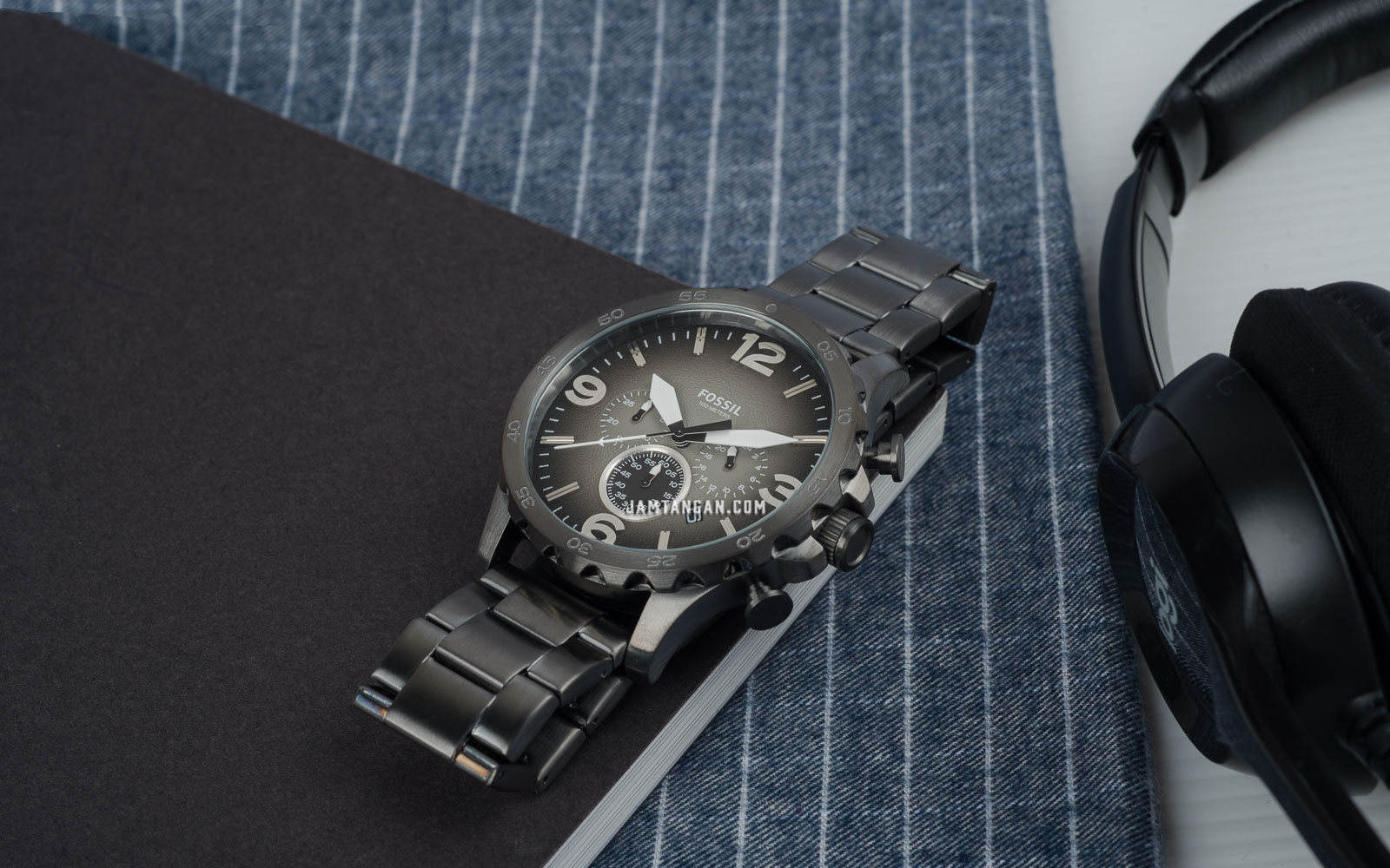 Fossil Nate JR1437 Chronograph Smoke 