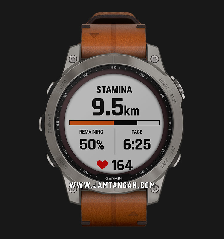 Garmin Fenix 7 0100254045 Sapphire Solar Titanium Brown Chestnut