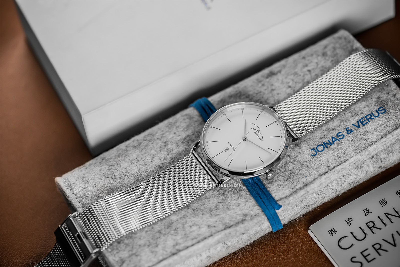 Jonas Verus Y01544-A0.WWWBW Japan Automatic Mechanical Stainless Braided Strap Machtwatch