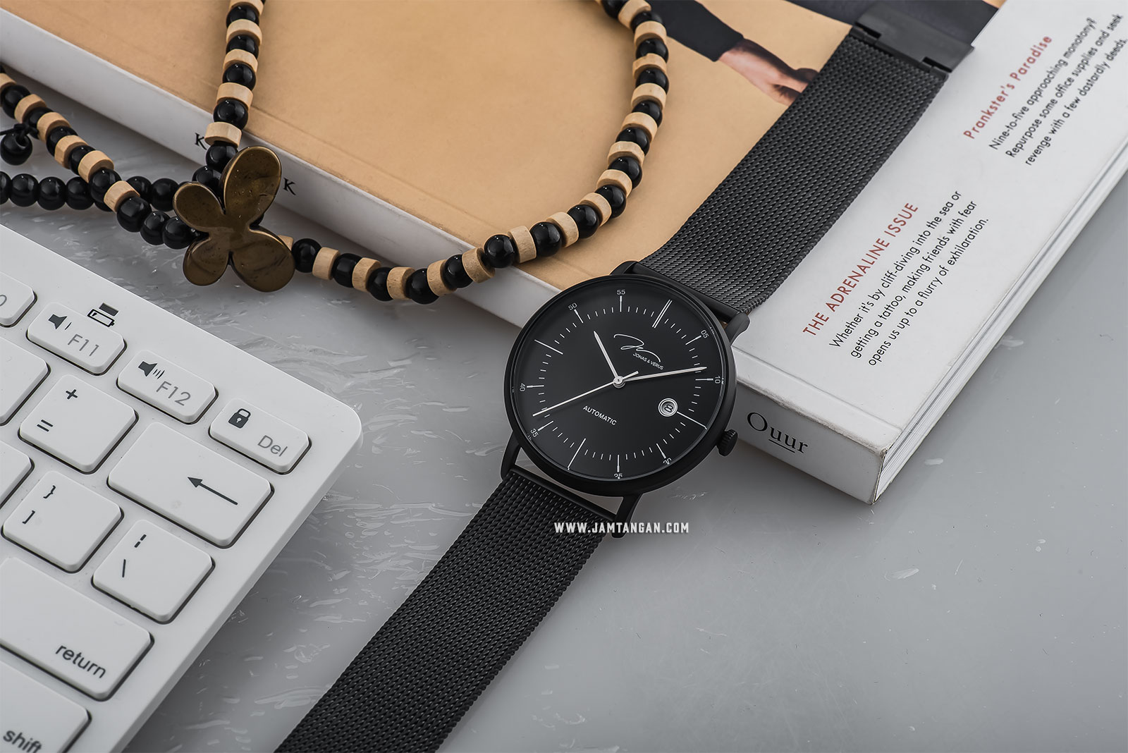 Jonas Verus Y01562-A0.BBBBB Minimalist Collection Man Black Dial Black Stainless Steel Machtwatch