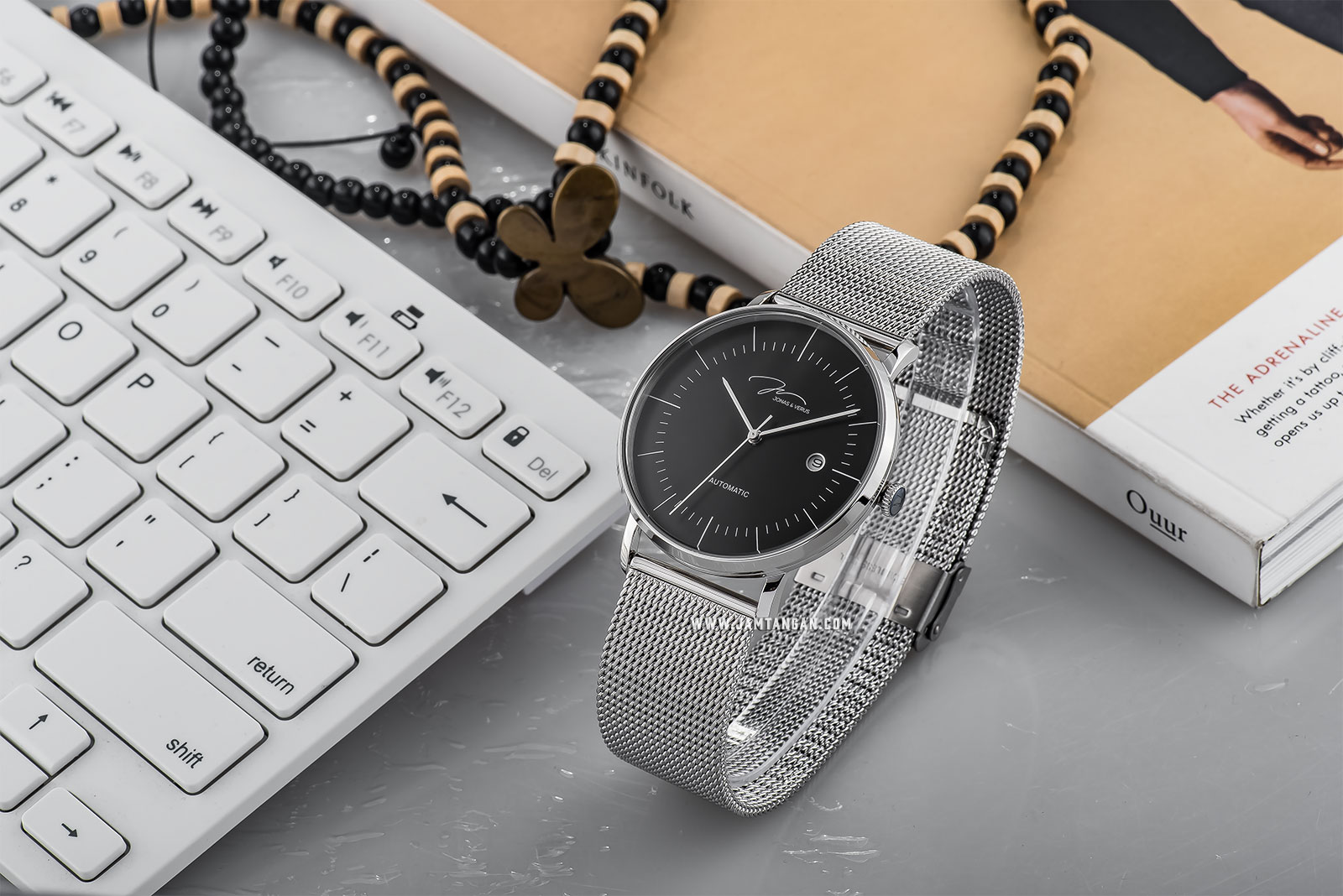 Jonas Verus Y01563-A0.WWBBW Minimalist Collection Automatic Man Black Dial Stainless Steel Machtwatch