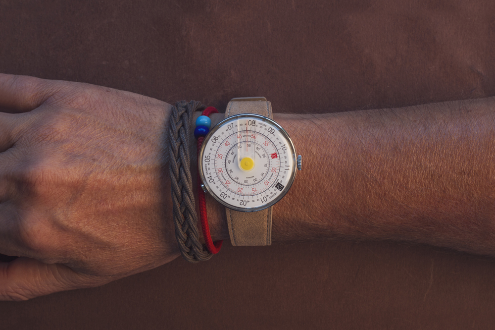 Klokers KLOK-01 Simple KLOK-01BA White Dial Matte Black Leather Strap Machtwatch