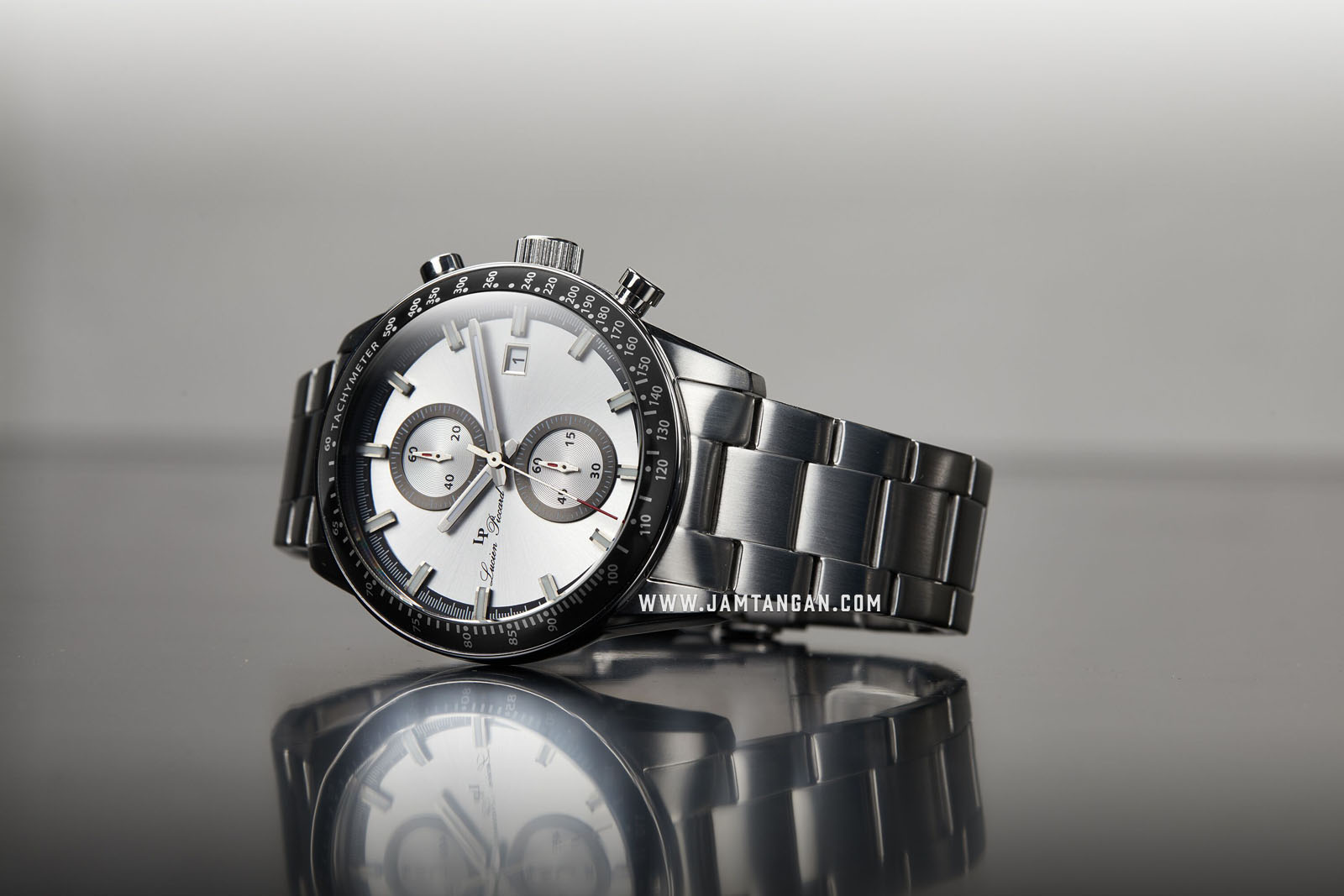 Lucien Piccard Grani LP-28004C-22S Chronograph Silver Dial Stainless Steel Strap Machtwatch