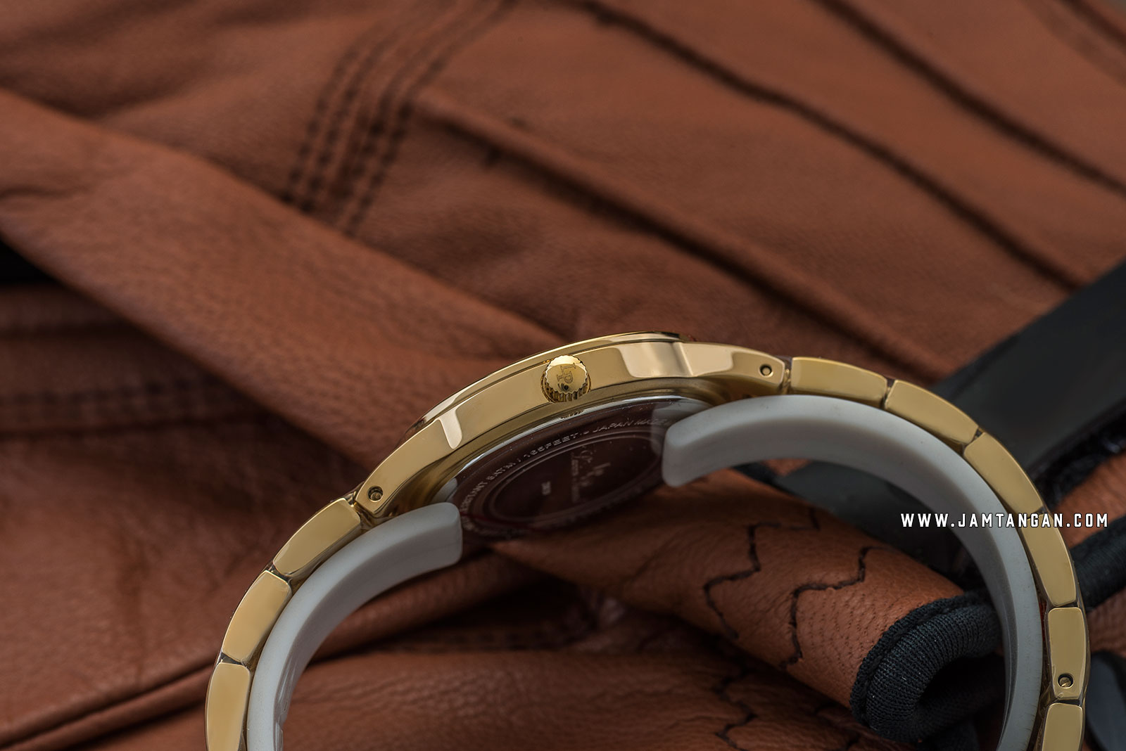 Lucien Piccard Jayne LP-28020-YG-22MOP Mother of Pearl Dial Gold Stainless Steel Strap Machtwatch
