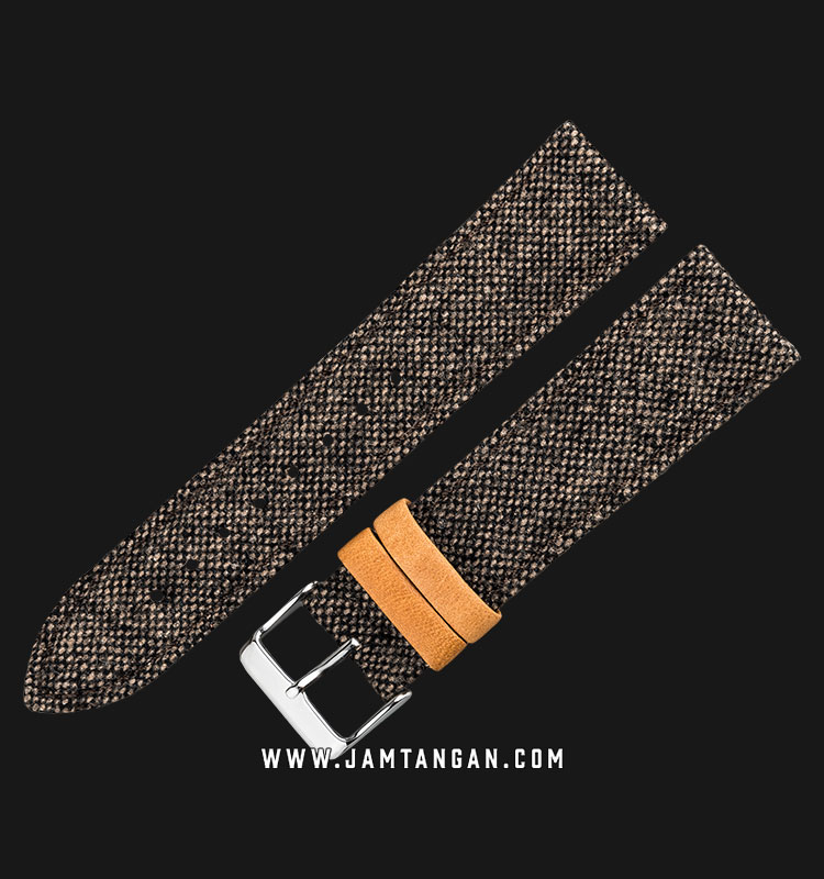 Strap Jam Tangan fabric Martini Bitanto I1300422X20 Dark Brown 22mm