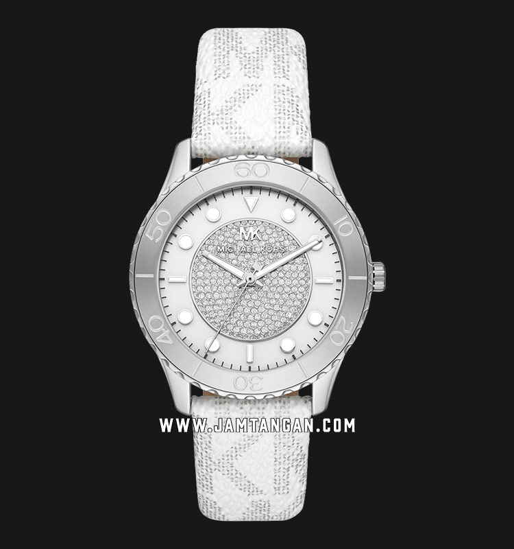 Michael Kors Runway MK6998 Ladies White 