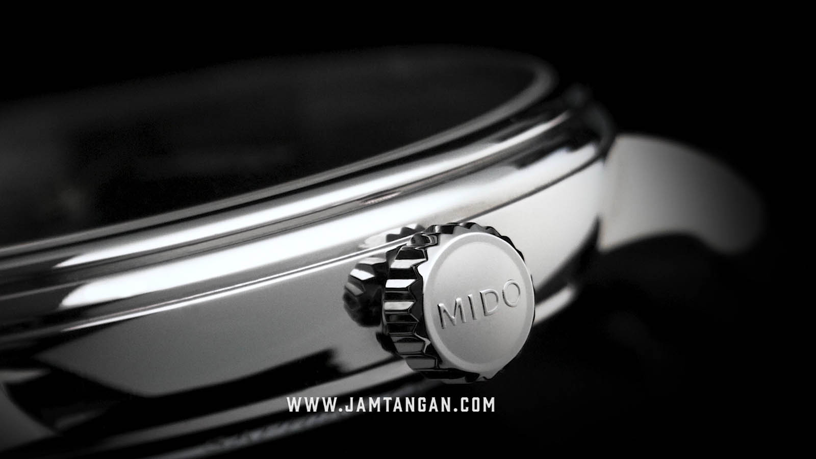 Mido M027.408.16.061.00 Baroncelli Chronometer Silicon Automatic Anthracite Dial Brown Leather Strap Machtwatch