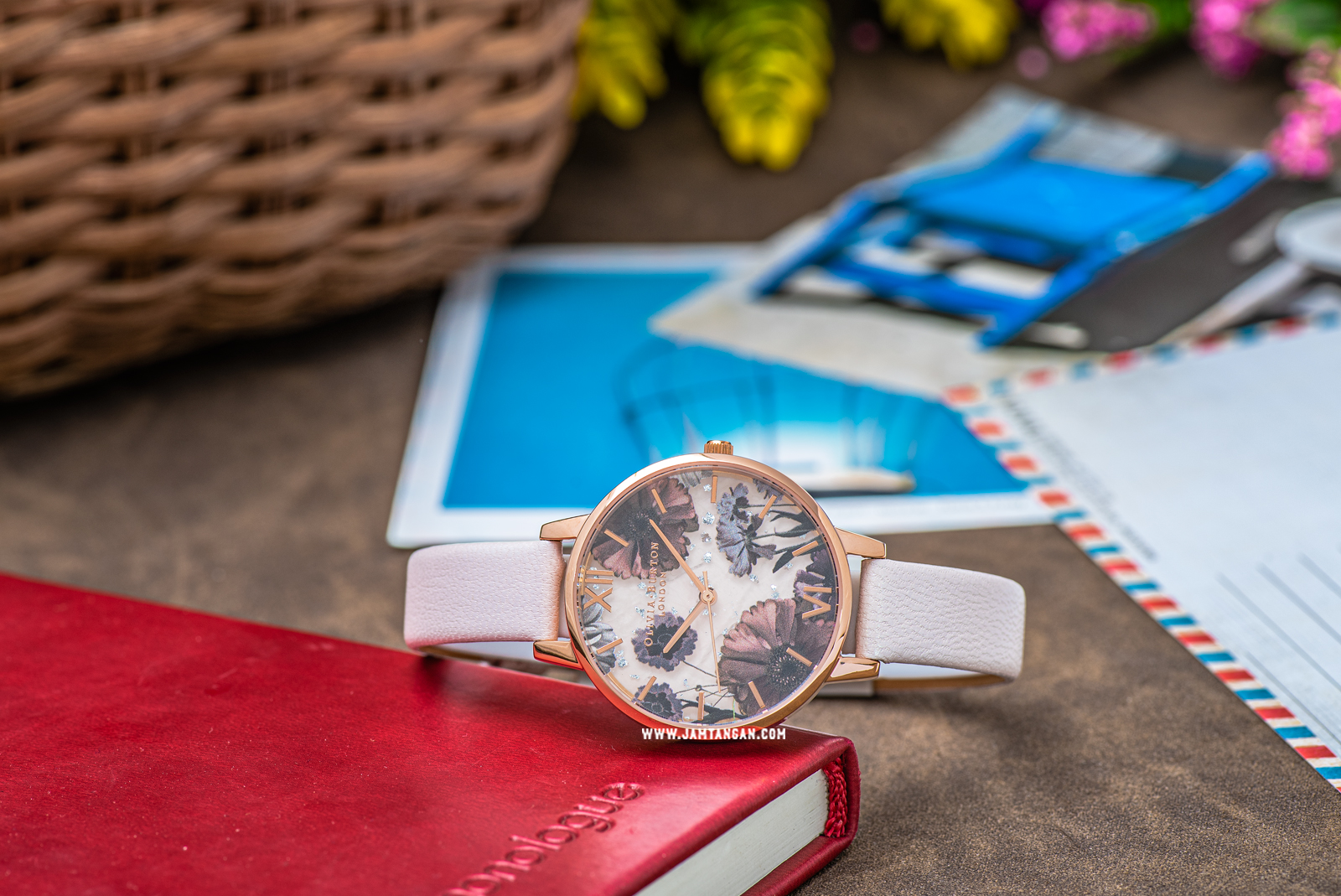 Olivia Burton Celestial OB16SP15 Multicolour Dial Pink Leather Strap Machtwatch