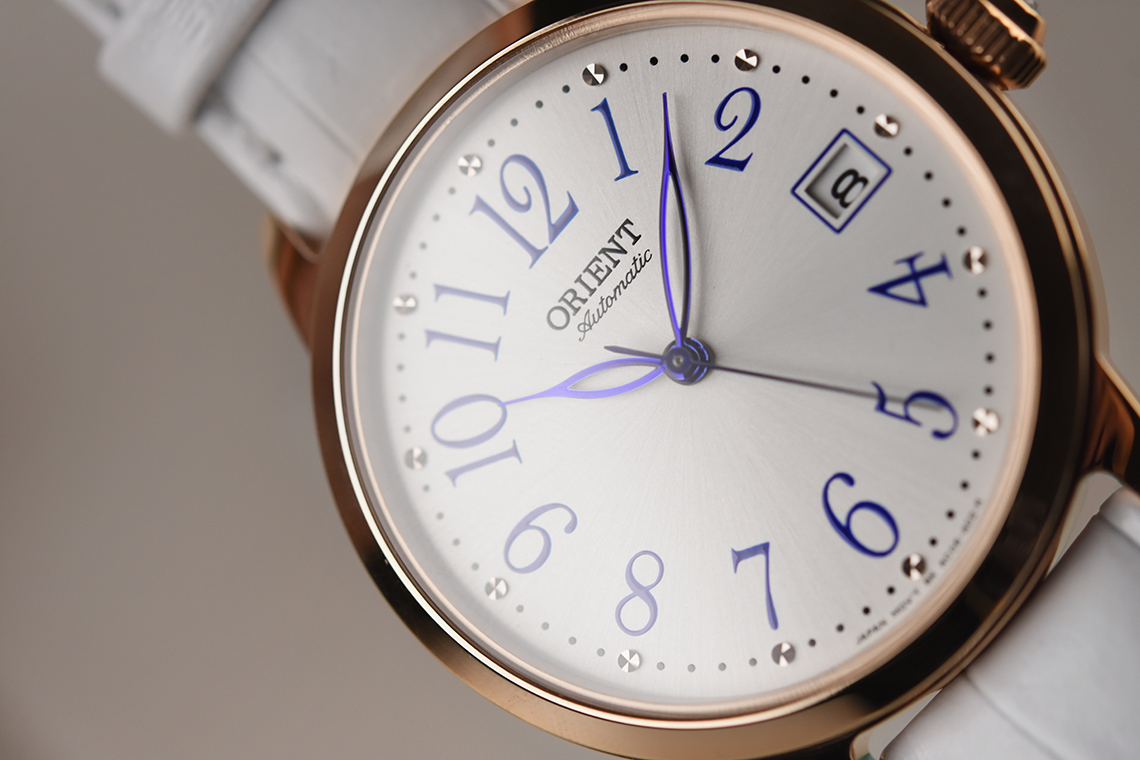 Orient FAC06002W Oriental Table Elegant Series White Dial White Leather Strap Machtwatch