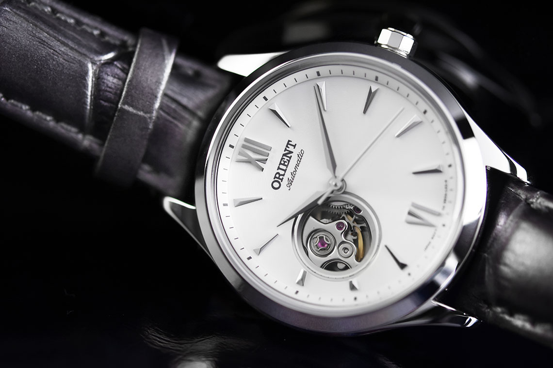 Orient FDB0A005W Oriental Table Elegant Series Small Hollow Skeleton Dial Leather Strap Machtwatch