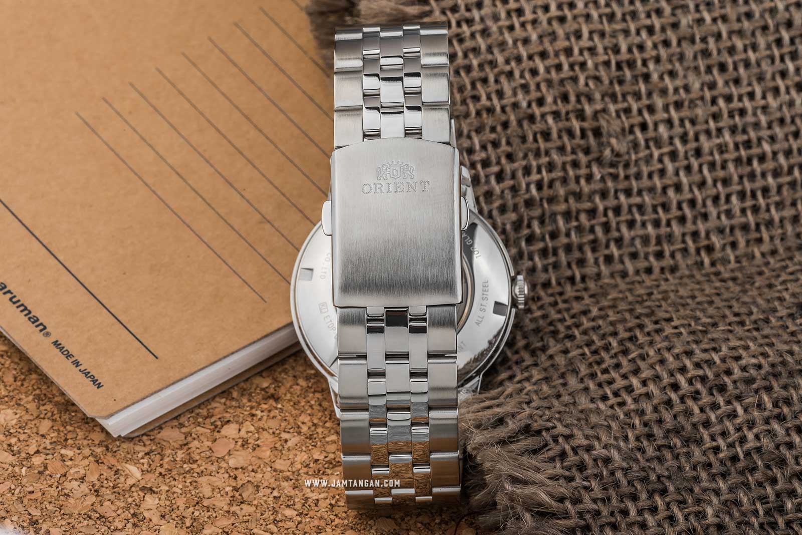 Orient FET0P002B Sun & Moon Automatic Black Dial Stainless Steel Machtwatch