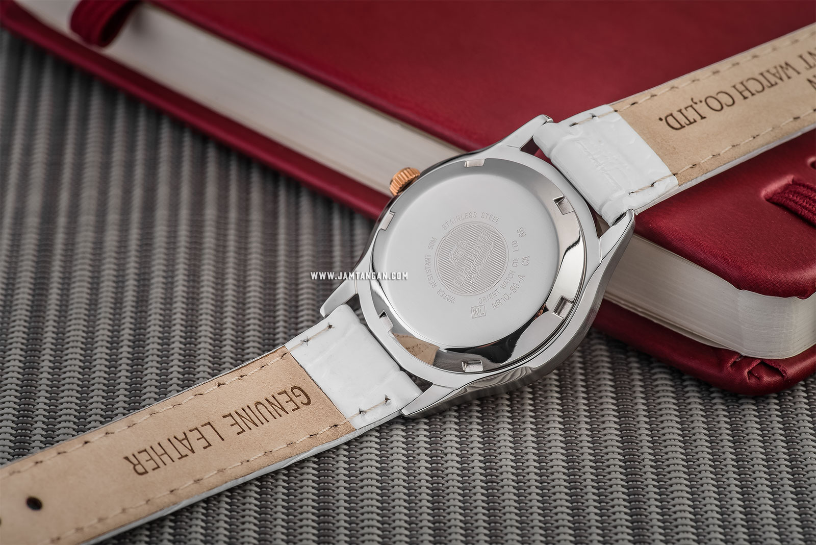 Orient Charlene FNR1Q003W Automatic Ladies White Dial White Leather Strap Machtwatch