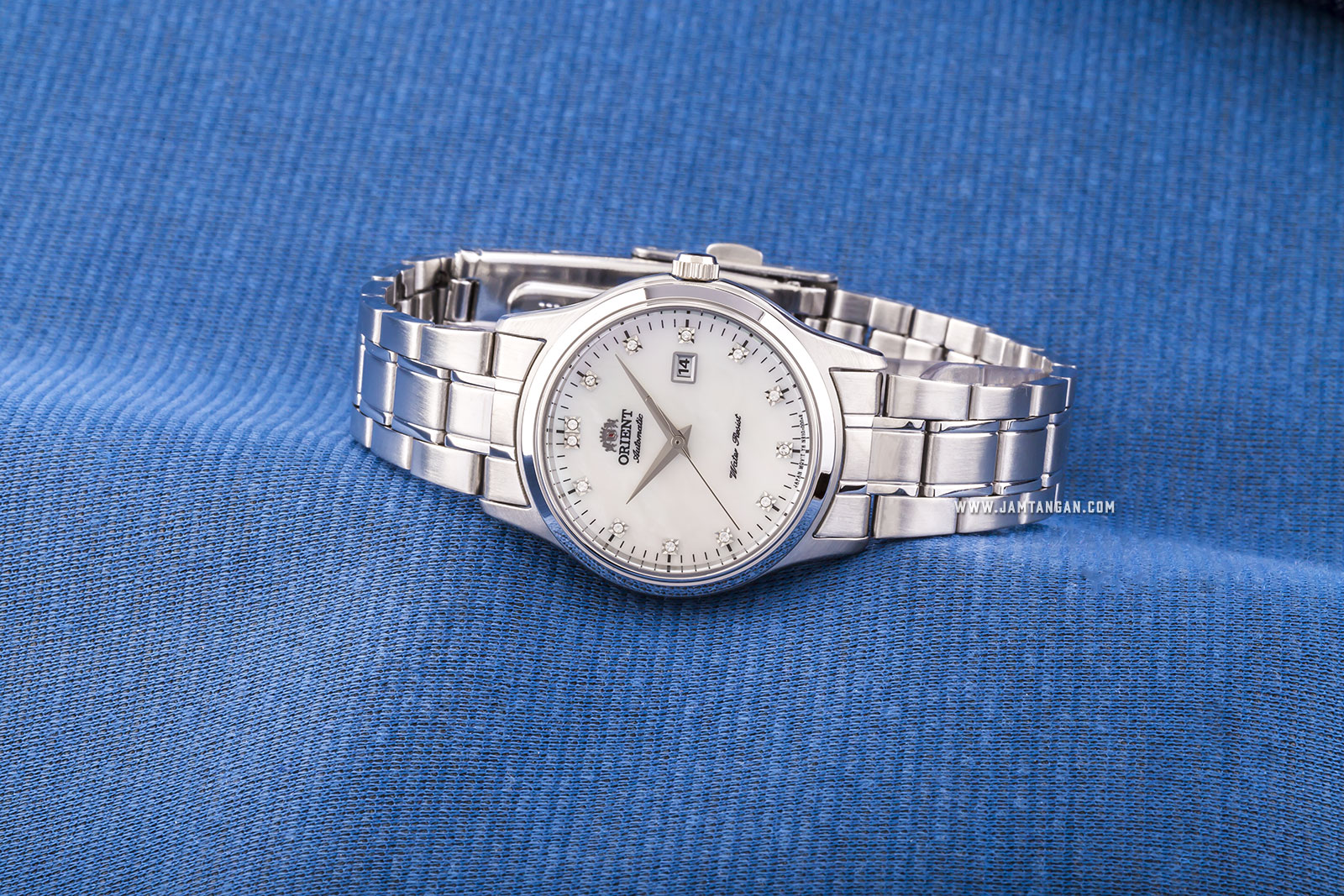 Orient FNR1Q004W Automatic Steel Dress Ladies White Mother of Pearl Dial Stainless Steel Machtwatch