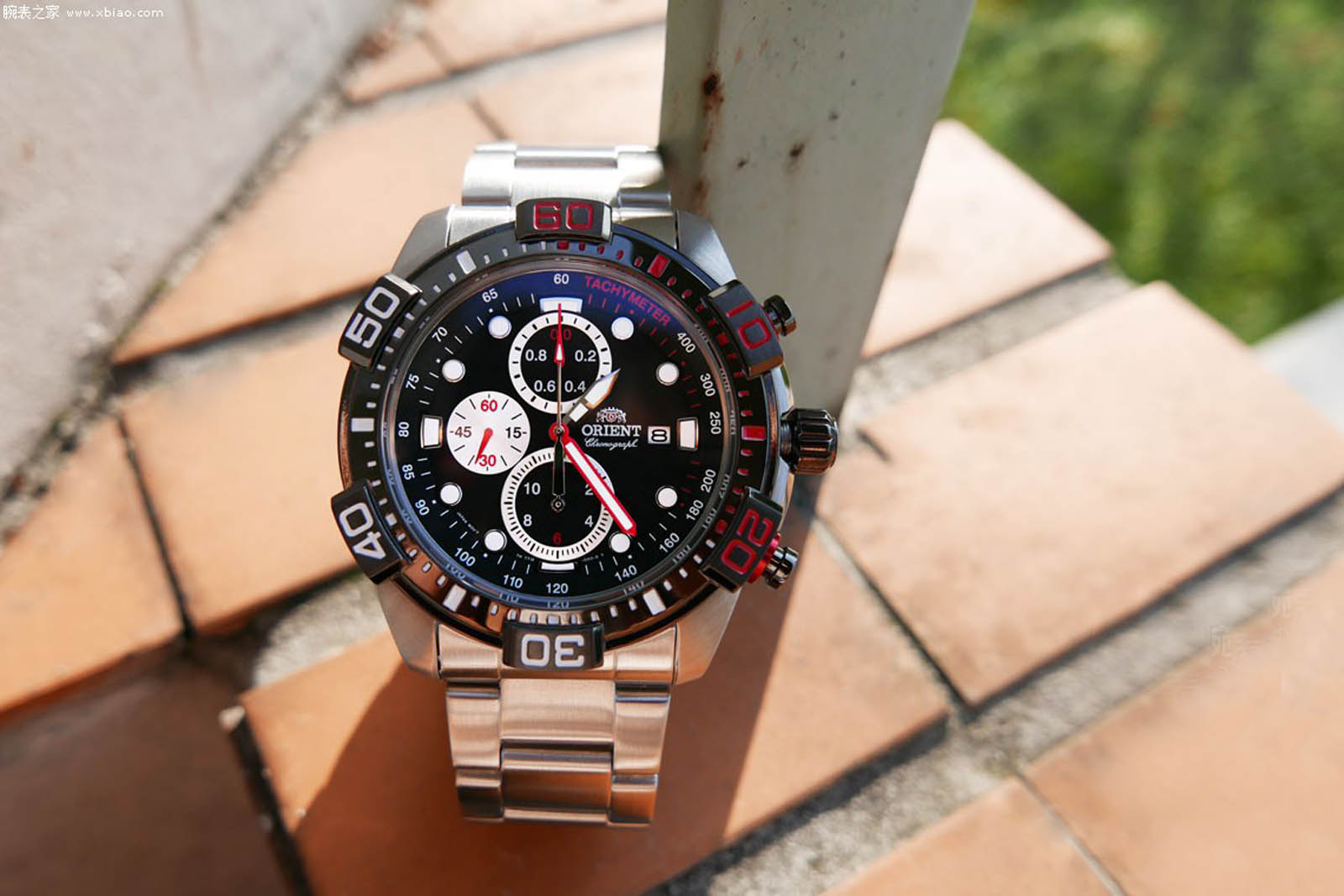 Orient FTT16002B Chronograph Black Dial Stainless Steel Machtwatch