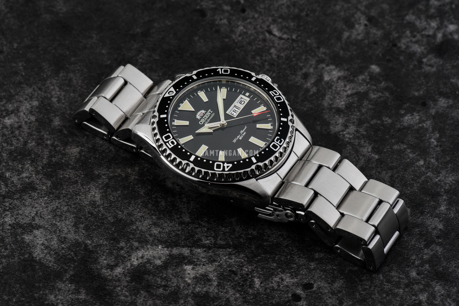 Orient RA-AA0001B Mako III Automatic Divers Black Dial Stainless Steel Machtwatch