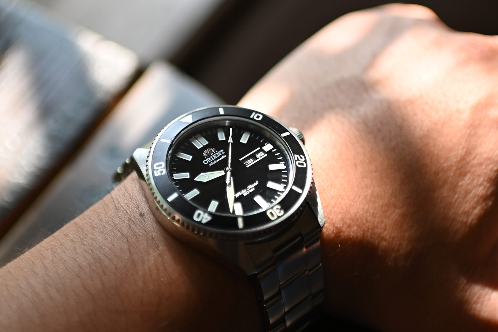 Orient RA-AA0008B Mako III Automatic Divers Black Dial Stainless Steel Machtwatch