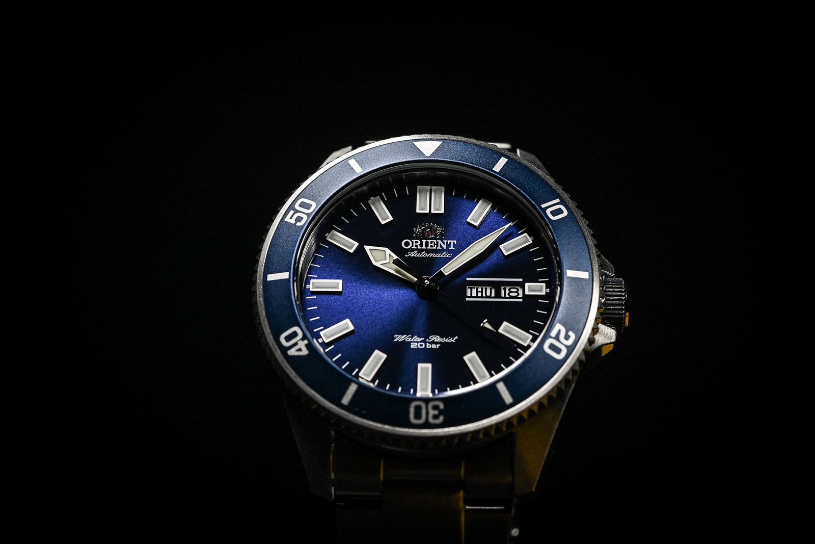 Orient RA-AA0009L Mako III Automatic Divers Blue Dial Stainless Steel Machtwatch
