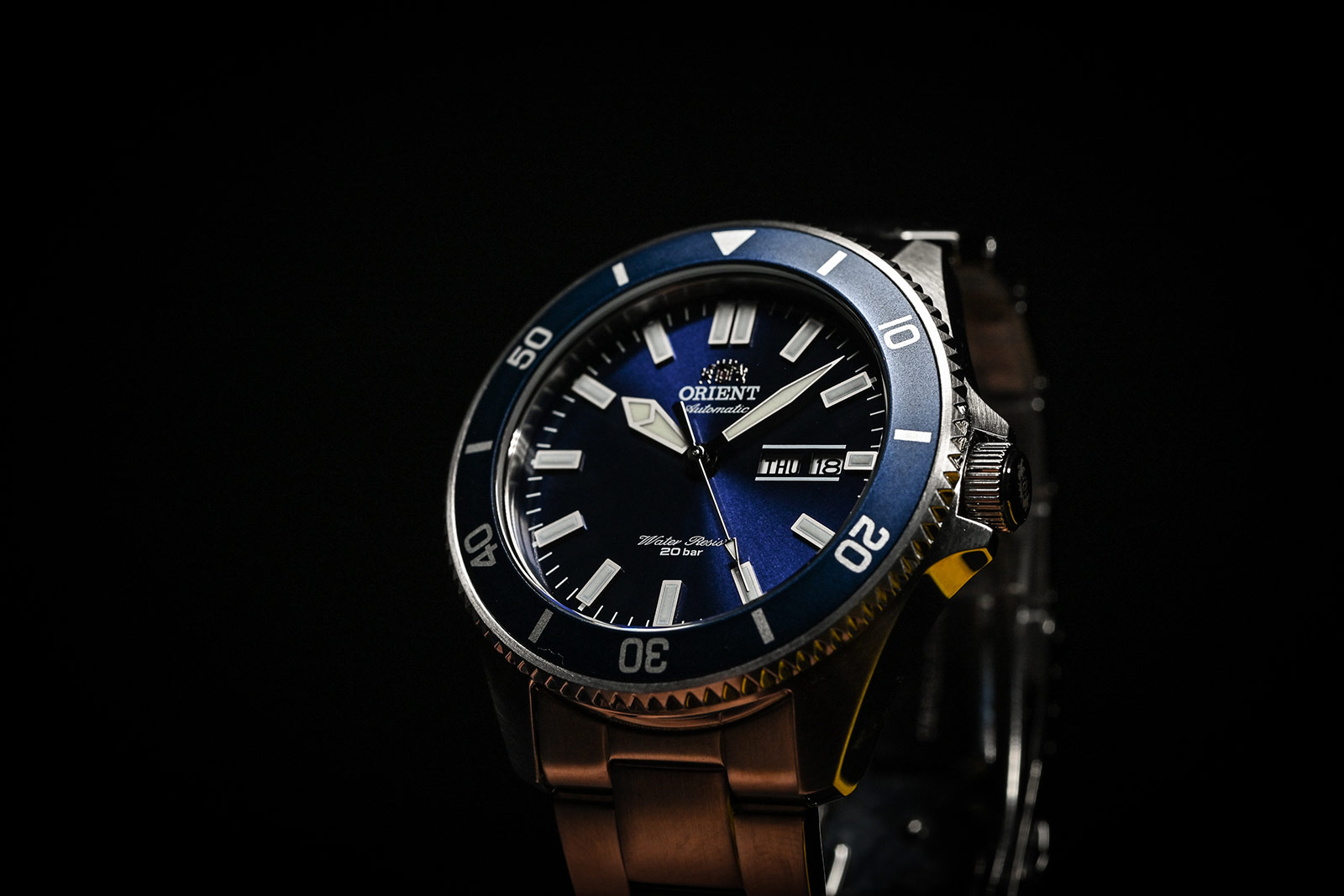 Orient RA-AA0009L Mako III Automatic Divers Blue Dial Stainless Steel Machtwatch