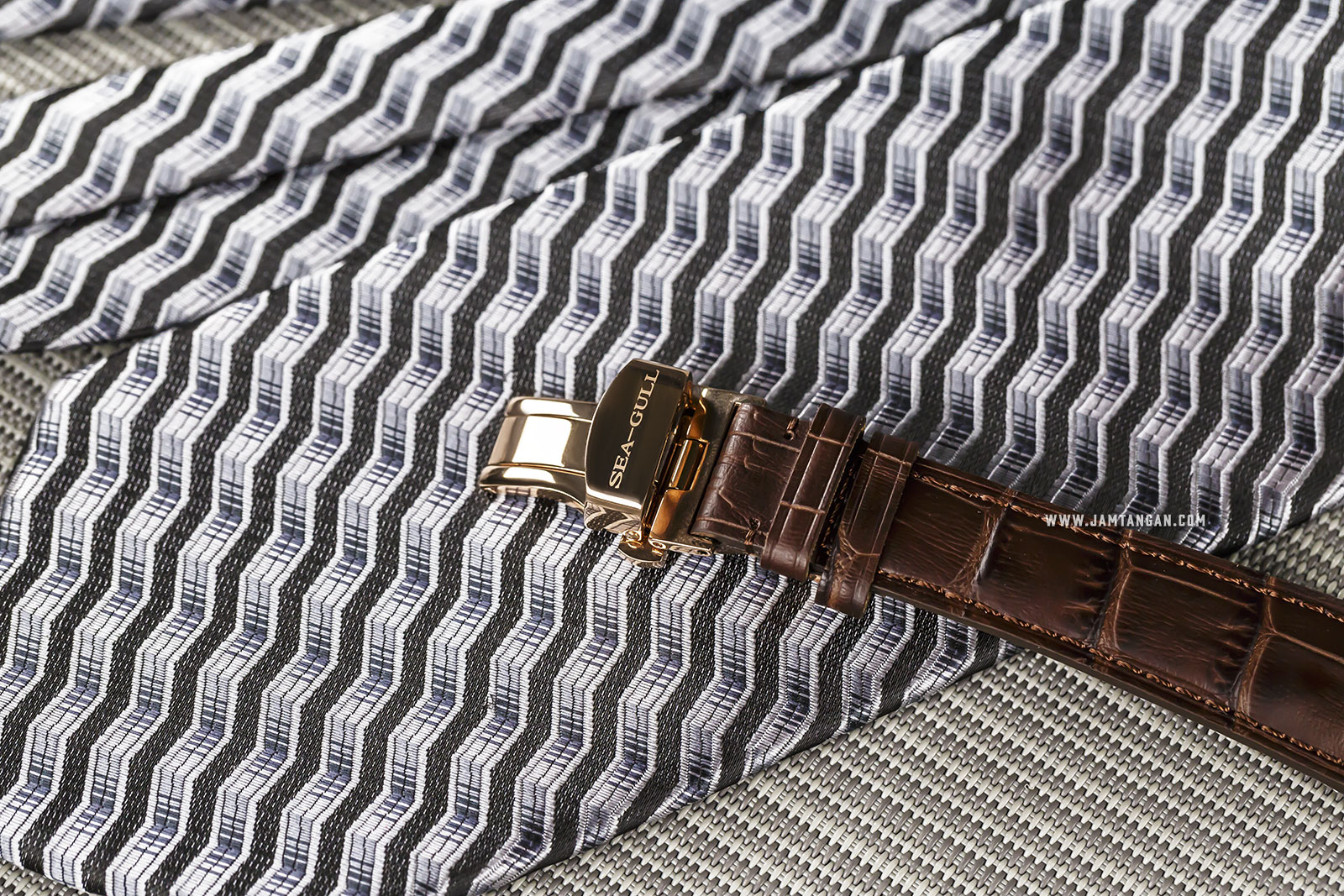 Seagull 219.388 Bauhaus Mechanical Silver Dial Brown Leather Strap Machtwatch