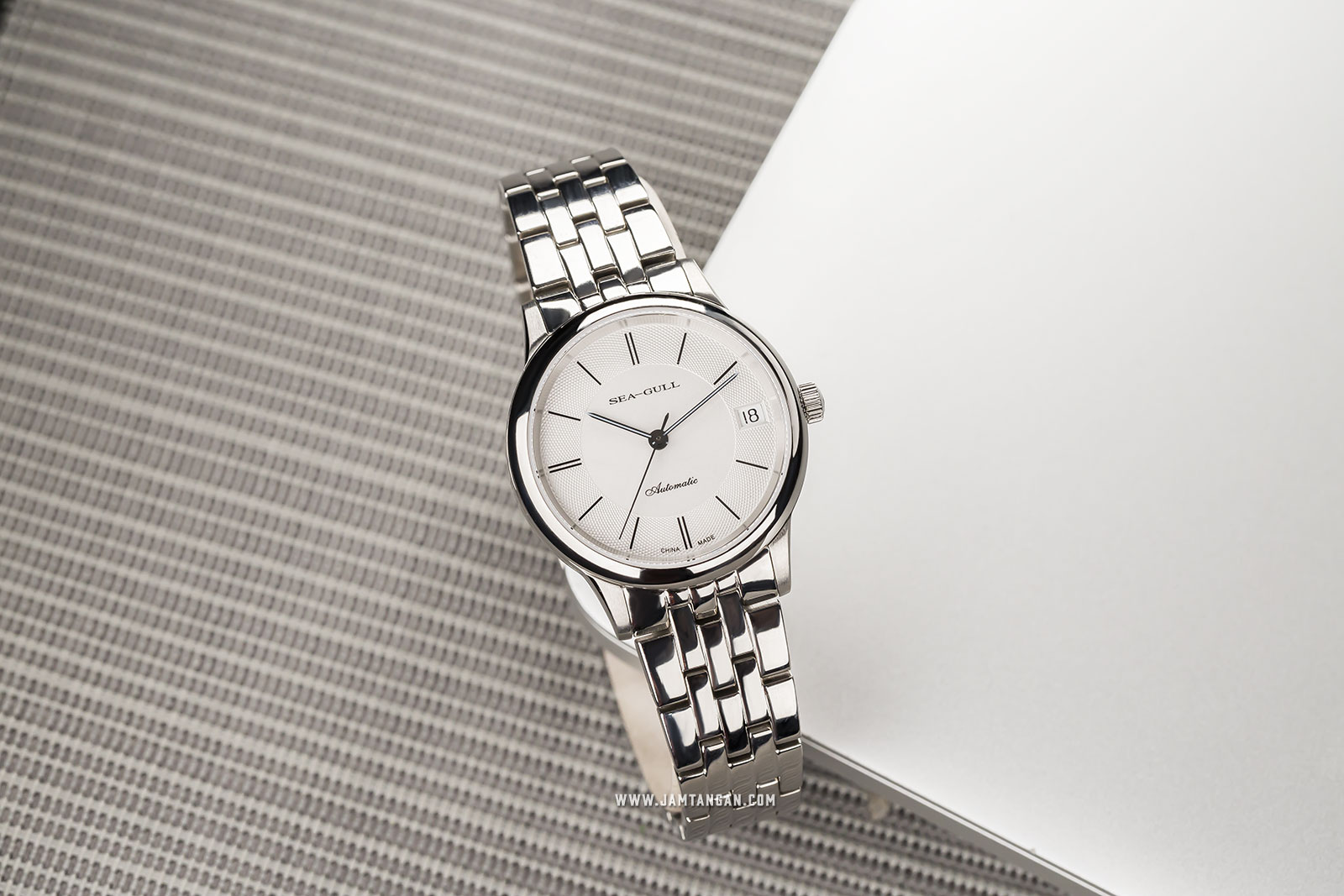 Seagull 816.364L-WH Classic Automatic Mechanical Ladies White Dial Stainless Steel Machtwatch