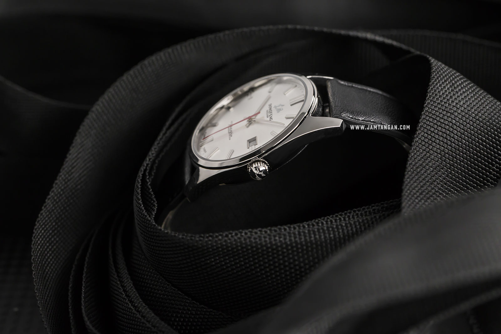 Seagull DONGFENG-FKDF Dongfeng Re-issue Seagull Automatic Mechanical White Dial Black Leather Strap Machtwatch