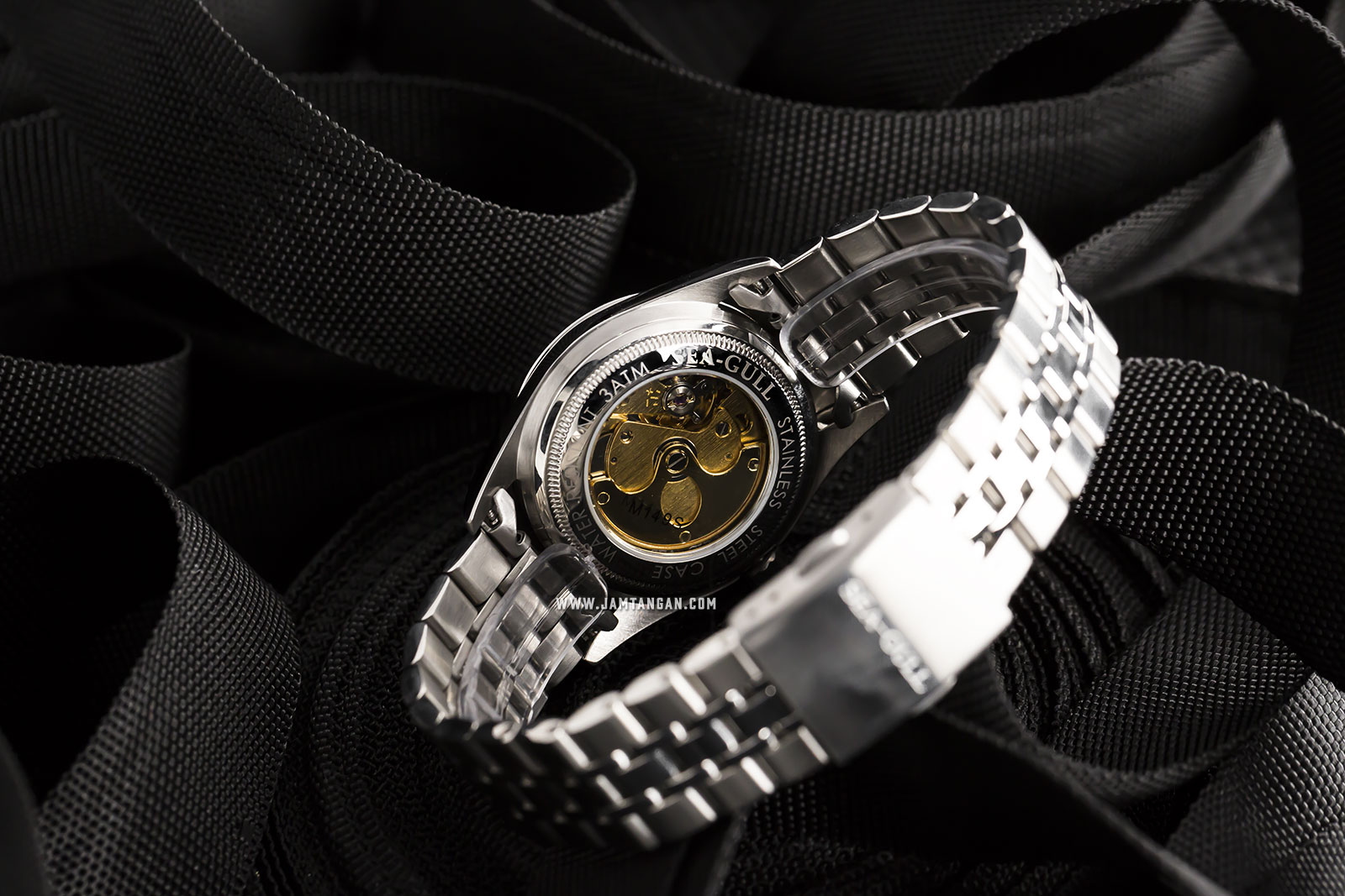 Seagull M149SK Classic Automatic Mechanical Sea-Gull Black Dial Stainless Steel Machtwatch