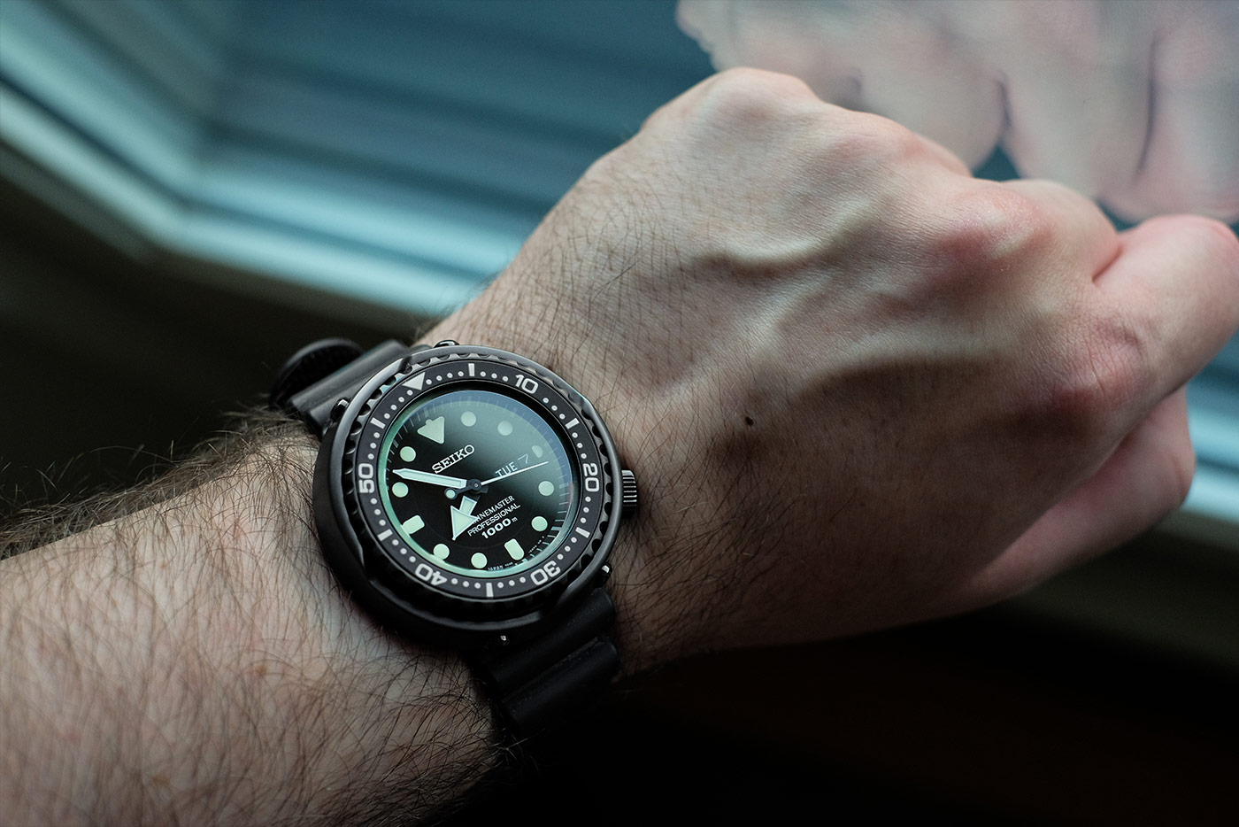 Seiko Prospex SBBN025 Darth Tuna Marinemaster Professional 1000M Divers Quartz Machtwatch