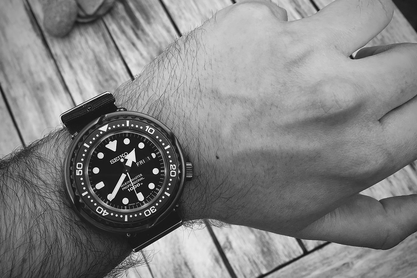 Seiko Prospex SBBN025 Darth Tuna Marinemaster Professional 1000M Divers Quartz Machtwatch