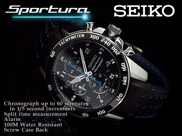Seiko Sportura Chronograph SNAE79P1 Machtwatch