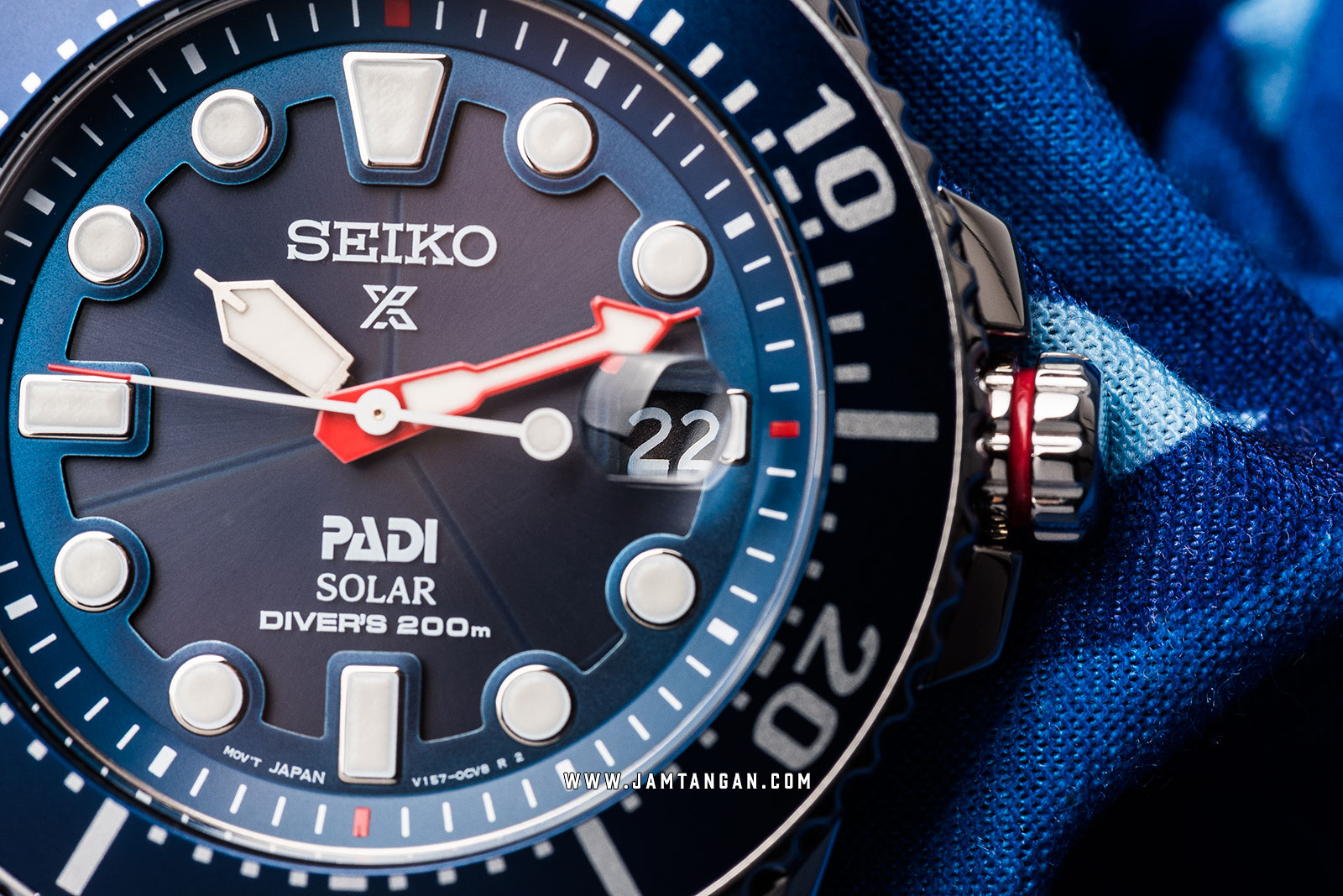 Seiko Prospex SNE435P1 PADI Solar Divers 200M Blue Dial Special Edition Machtwatch
