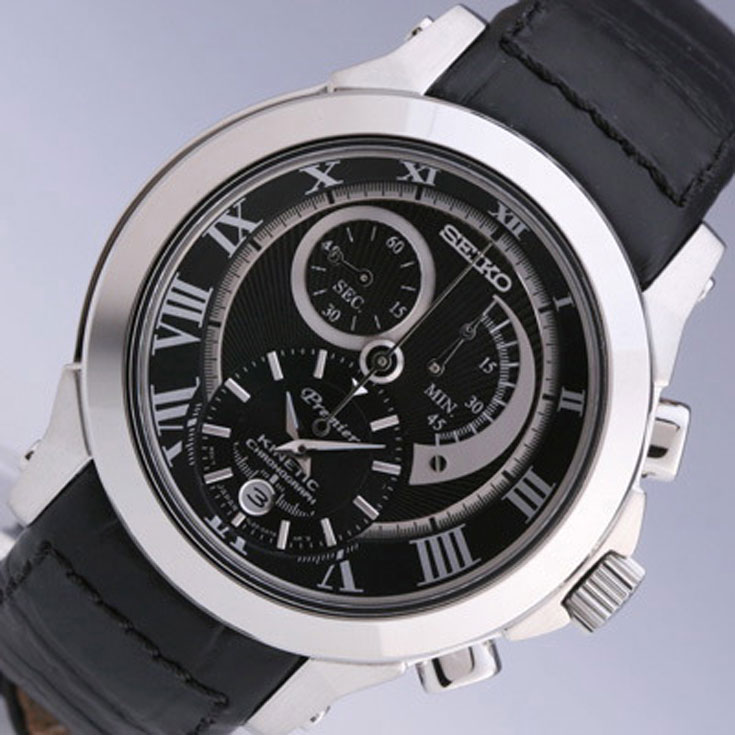 Seiko Premier Kinetic Chronograph 