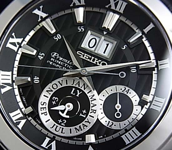 Seiko Premier SNP093P2 Kinetic Perpetual Calendar Machtwatch