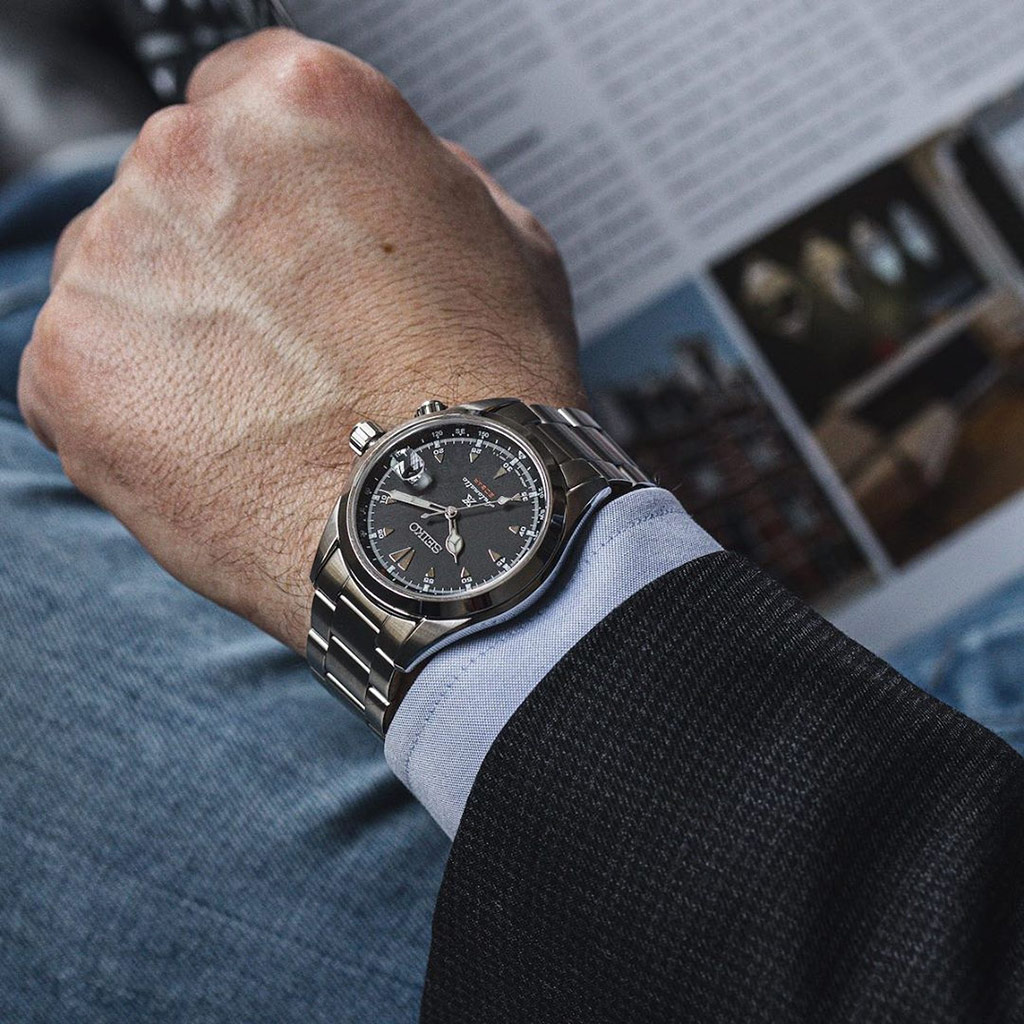 Seiko Prospex SPB117J1 Alpinist Black Dial Stainless Steel Strap |  Jamtangan.com