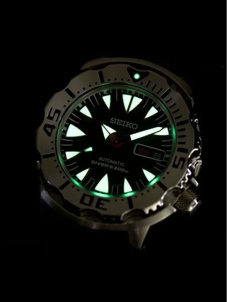 Seiko SRP313K2 Black Monster Automatic Diver 200M Machtwatch