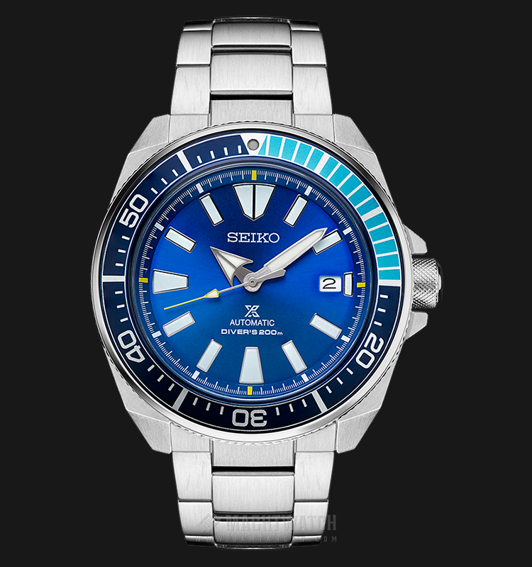 Seiko Prospex Samurai Blue Lagoon SRPB09K1 Limited Edition Automatic Divers  200M Stainless Steel | Jamtangan.com