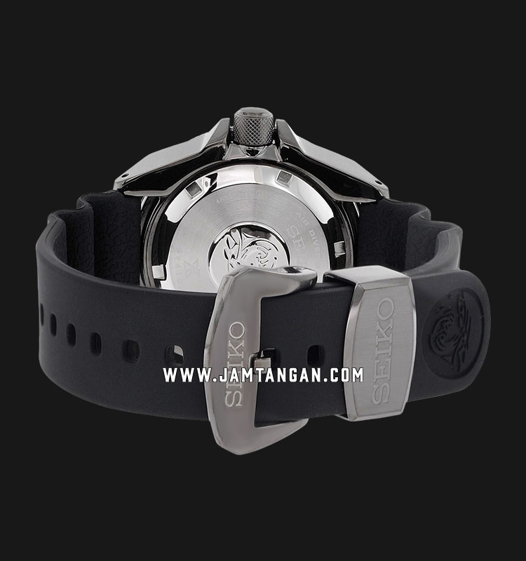 Seiko Prospex Samurai SRPB55K1 Automatic Divers Black Texture Dial Black  Rubber Strap | Jamtangan.com