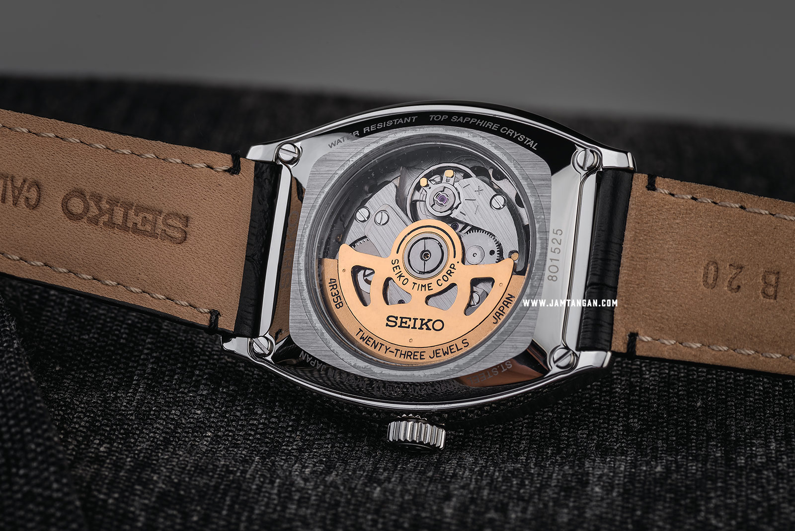Seiko Presage SRPD07J1 Automatic Dark Brown Dial Black Leather Strap Machtwatch