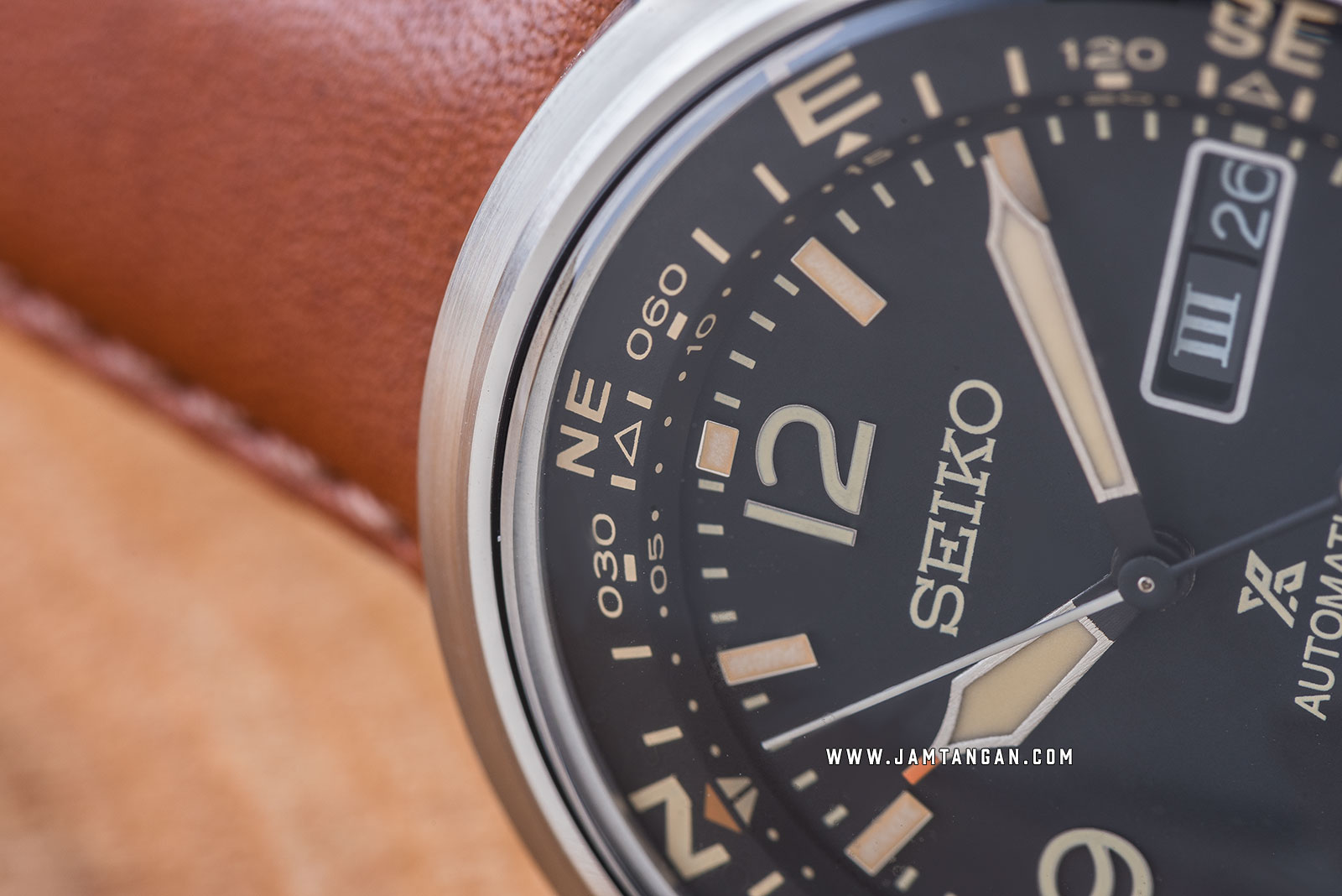Seiko Prospex SRPD31K1 Automatic 200M Water Resistance Tan Leather Strap Machtwatch